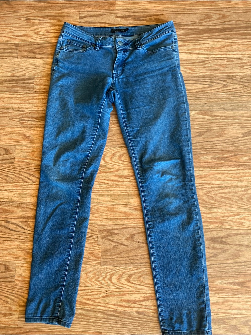 Prana Women’s Skinny Jeans in Light Blue Wash Organic 6/28 Comfy